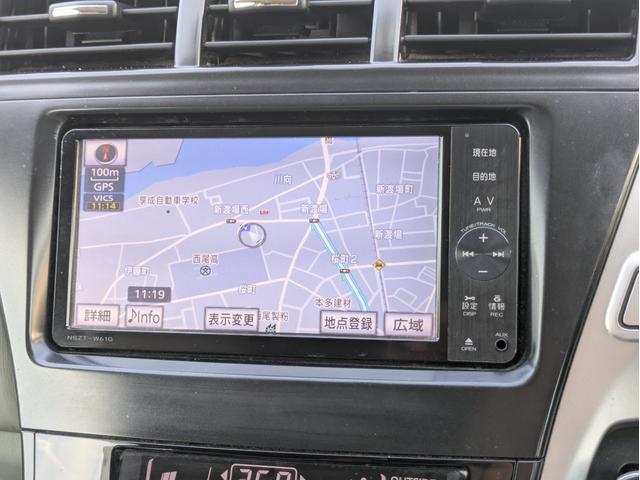 プリウスアルファ Ｓ　純正ＳＤナビ　ＢＴオーディオ　フルセグ　ＤＶＤ　ミュージックサーバー　　バックカメラ　障害物センサー　オートエアコン　オートＬＥＤ　フォグ　ステアリモコン　ドラレコ　純正１６インチアルミ　ＥＴＣ（13枚目）