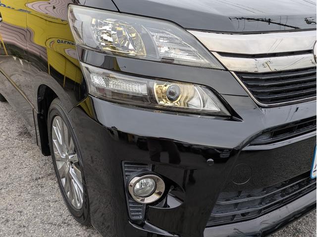 ヴェルファイア ２．４Ｚ　ゴールデンアイズＩＩ　純正ＨＤＤナビ　ＢＴオーディオ　Ｍサーバー　フルセグ　ＤＶＤ　後席モニター　Ｂカメラ　クルコン　障害物センサー　両側パワスラ　オートＨＩＤ　フォグ　ステアリモコン　電動リアゲート　純正アルミ　ＥＴＣ（35枚目）