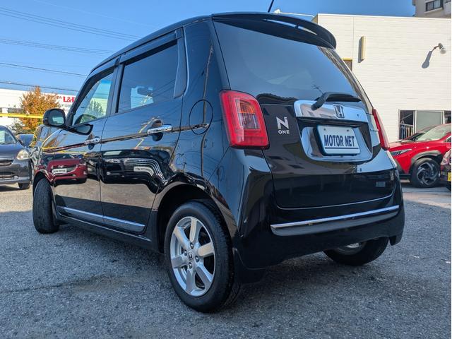 Ｎ－ＯＮＥ プレミアム・Ｌパッケージ　純正メモリーナビ　ＢＴ／ＵＳＢ接続　ワンセグＴＶ　ＤＶＤ再生　バックカメラ　オートエアコン　オートＨＩＤ　フォグ　ステアリモコン　革巻ステア　ドラレコ　アイドルストップ　純正１４インチアルミ　ＥＴＣ（59枚目）