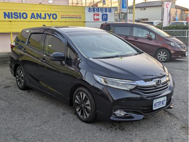 シャトル ハイブリッドＸ　純正メモリーナビ　ＢＴオーディオ　ワンセグ　バックカメラ　衝突軽減ブレーキ　障害物センサー　オートＬＥＤ　フォグ　クルコン　オートエアコン　ドラレコ　ステアリモコン　パドルシフト　純正アルミ　ＥＴＣ（45枚目）