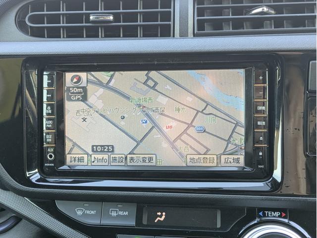 アクア Ｓ　純正ＨＤＤナビ　ＢＴオーディオ　フルセグＴＶ　ミュージックサーバー　ＤＶＤ再生　バックカメラ　オートライト　オートエアコン　スマートキー　ウインカーミラー　ＥＴＣ（14枚目）