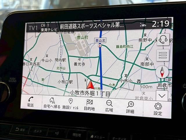 ノート Ｘ　９型ナビ　全方位　プロパイロット　ＢＳＷ　　　　デジタルインナーミラー　衝突軽減　レーンキープ　クリアランスソナー　ＥＴＣ２．０　地デジ　フロントフォグライト　ＬＥＤヘッドライト　プッシュスタート（3枚目）