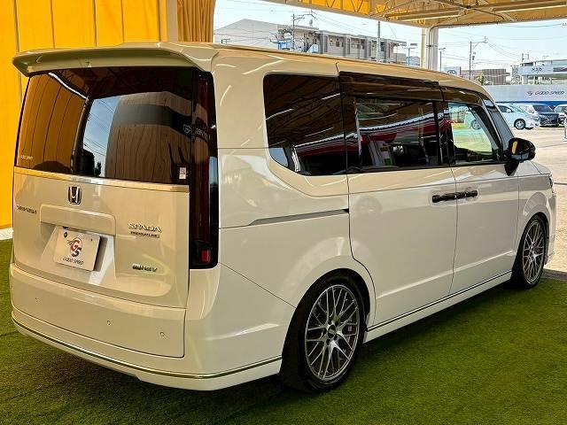 ステップワゴン e:HEVスパーダ プレミアムライン 純正ナビ 全周囲 BBSアルミ ローダウン 両側電動 シートヒーター BSI 後席モニター デジタルミラー レーダークルーズコントロール レーンキープ 電動リアゲート ETC クリアランスソナー(16枚目)