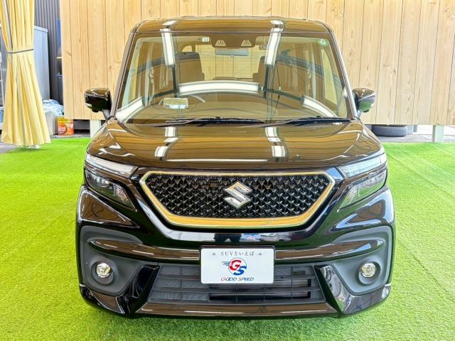 ソリオバンディット ハイブリッドMV 9型ナビ 全方位 レーダークルーズETC シートヒーター ヘッドアップディスプレイ 両側電動スライドドア 衝突軽減 レーンキープ クリアランスソナー スマートキー LEDヘッドライト(34枚目)