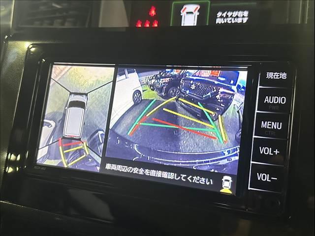 【パノラミックビューモニター】を装備しております。全周囲カメラで危険察知。狭い駐車場でも安心して駐車できますね。