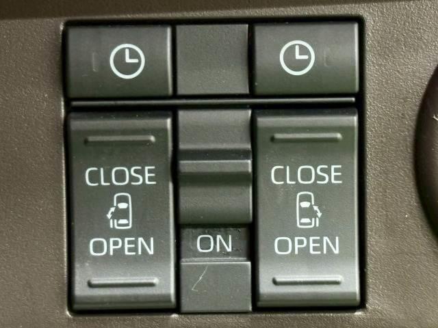 【両側電動スライドドア】運転席よりボタンひとつで開閉可能なスライドドアです。雨の日のお迎えなどに役立ちますね。