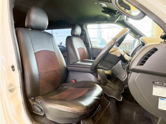 ハイエースバン スーパーGLダークプライム2 4WD 8型ナビ 両側電動スライド WEDSアルミ ホワイトレター トヨタセーフティーセンス オートマチックハイビーム LEDヘッドライト シートカバー フォグライト 地デジ バックカメラ ETC(10枚目)