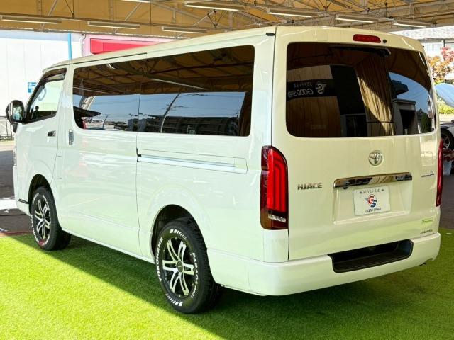 ハイエースバン スーパーGLダークプライム2 4WD 8型ナビ 両側電動スライド WEDSアルミ ホワイトレター トヨタセーフティーセンス オートマチックハイビーム LEDヘッドライト シートカバー フォグライト 地デジ バックカメラ ETC(60枚目)