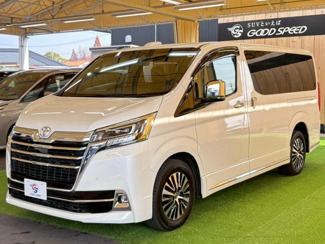 グランエース Premium 後席モニター 全方位 ナビ シートヒーター レ-ダークルーズ 衝突軽減 レーンキープ デジタルインナーミラー ブラインドスポットモニター 後席オートエアコン 電動シート クリアランスソナー(34枚目)