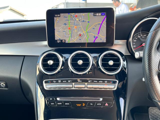 Ｃ１８０ステーションワゴン　アバンギャルド　ハーフレザーシート　レーザーセーフティパッケージ　走行中ＴＶＯＫ　バックモニター　　カロッツェリア前後ドラレコ　事故無し(15枚目)