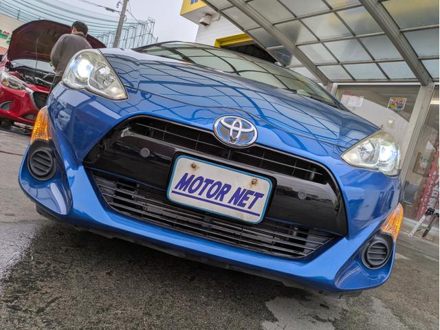 アクア S 純正SDナビ BTオーディオ ETC バックカメラ ワンセグTV スマートキー プッシュスタート オートライト LEDヘッドライト 車線逸脱警報装置 アイドリングストップ ステアリングリモコン(42枚目)