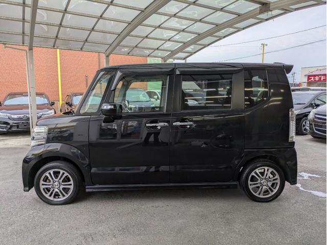 Ｎ－ＢＯＸ＋カスタム Ｇ・Ｌパッケージ　ＥＴＣ　両側電動スライドドア　ＣＤ再生　ミュージックプレーヤー接続可　オートライト　ＨＩＤヘッドライト　フロントフォグランプ　プッシュスタート　ステアリングリモコン　アイドリングストップ（36枚目）