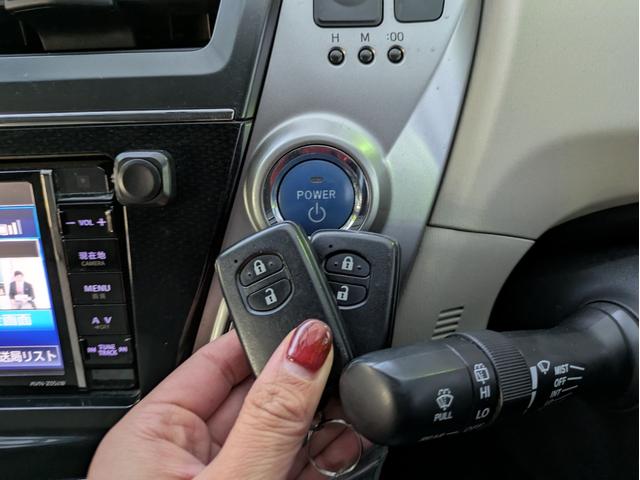 プリウスアルファ S 社外SDナビ BTオーディオ ETC バックカメラ オートライト LEDヘッドライト フロントフォグランプ 純正16インチAW アイドリングストップ ステアリングリモコン プッシュスタート(27枚目)