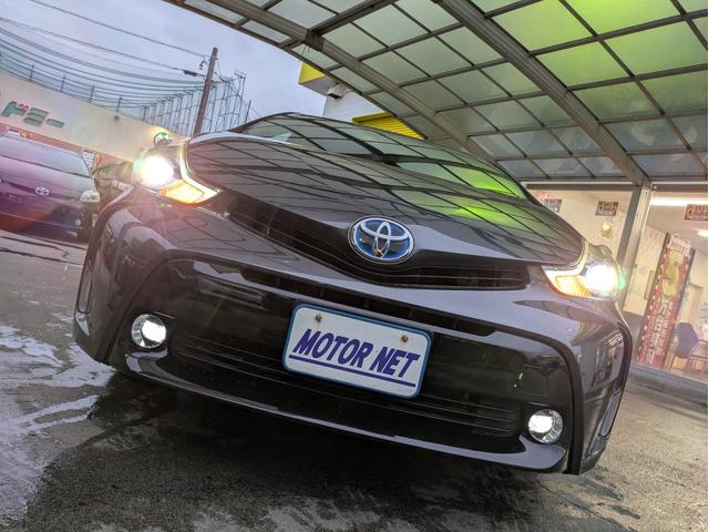 プリウスアルファ S 社外SDナビ BTオーディオ ETC バックカメラ オートライト LEDヘッドライト フロントフォグランプ 純正16インチAW アイドリングストップ ステアリングリモコン プッシュスタート(38枚目)