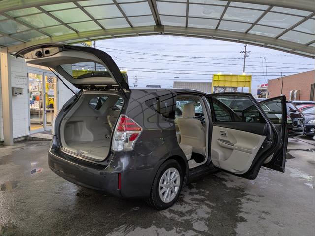 プリウスアルファ S 社外SDナビ BTオーディオ ETC バックカメラ オートライト LEDヘッドライト フロントフォグランプ 純正16インチAW アイドリングストップ ステアリングリモコン プッシュスタート(53枚目)