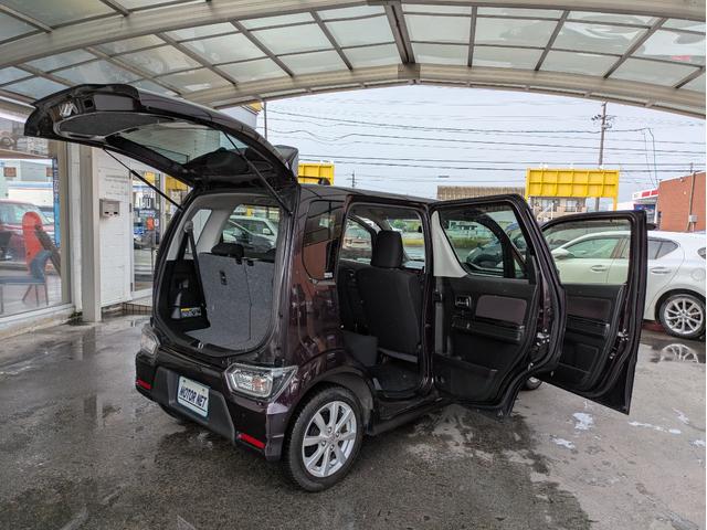 ワゴンＲスティングレー ハイブリッドＸ　社外ナビ　バックカメラ　Ｂｌｕｅｔｏｏｔｈオーディオ　フルセグＴＶ　諸突軽減ブレーキ　アイドリングストップ　ＥＴＣ　オートエアコン　スマートキー　Ｐスタート　ＬＥＤヘッド　フォグランプ　純正１４ＡＷ（55枚目）