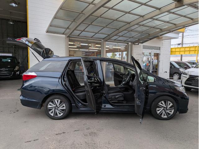 シャトル ハイブリッドX 社外HDDナビ BTオーディオ ETC バックカメラ USB入力端子 フルセグTV 衝突軽減ブレーキ クルーズコントロール ハーフレザーシート オートライト LEDヘッドライト パドルシフト(55枚目)