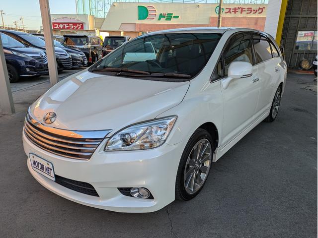 マークＸジオ エアリアル　社外メモリーナビ　ＢＴオーディオ　サイド・バックカメラ　ＣＤ／ＤＶＤ再生　フルセグＴＶ　３列シート７人乗り　オートライト　ＨＩＤヘッドライト　フロントフォグ　ステアリングリモコン　　プッシュスタート（30枚目）