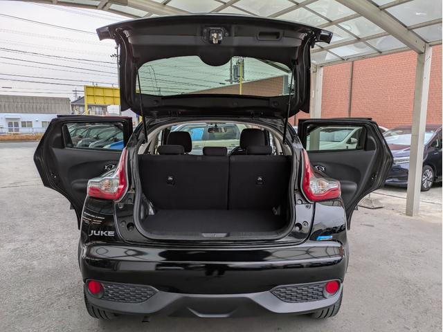 ジューク １５ＲＸ　純正ＳＤナビ　ＢＴオーディオ　ＥＴＣ　バックカメラ　フルセグＴＶ　ＣＤ再生　スマートキー　プッシュスタート　フロントフォグランプ　アイドリングストップ　ウィンカーミラー（53枚目）