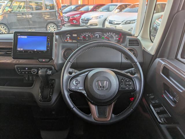 N-BOX G・Lターボホンダセンシングカッパーブラウンスタイル 純正ナビ BTオーディオ 新品タイヤ USB入力端子 ETC 両側電動スライドドア 追従クルコン 車線逸脱警報 衝突軽減ブレーキ オートライト LEDヘッドライト ターボ オートマチックハイビーム(15枚目)