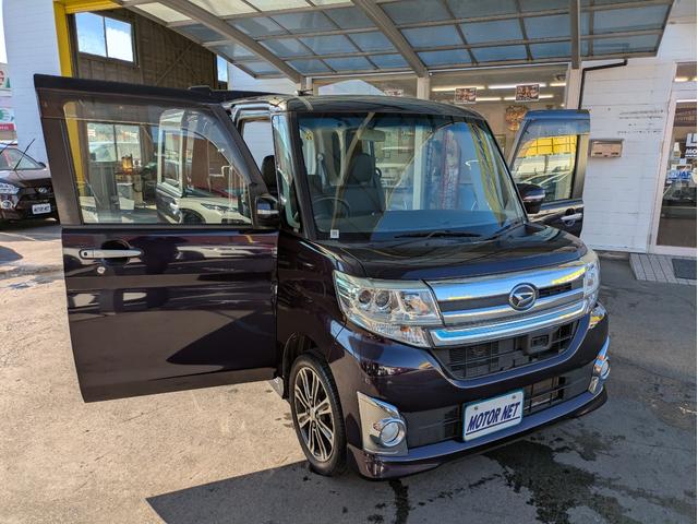タント カスタムRS トップエディションSA 純正SDナビ BTオーディオ ETC バックカメラ フルセグTV 両側電動スライドドア 衝突軽減ブレーキ オートライト LEDヘッドライト フォグランプ ステアリングリモコン 純正15インチAW(52枚目)