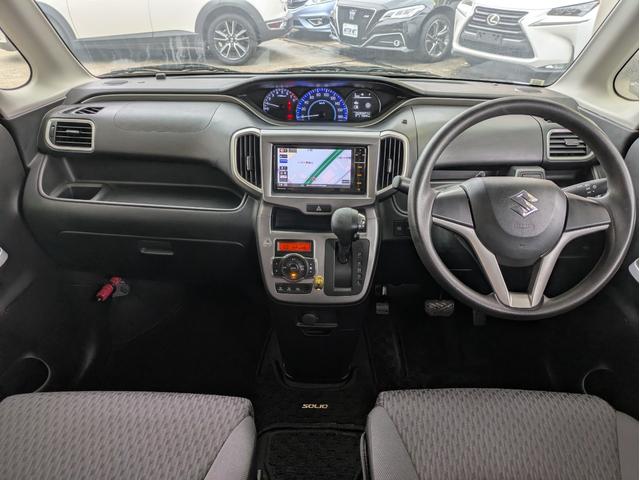 ソリオ ハイブリッドＭＸ　純正ＳＤナビ　ＢＴオーディオ　ＵＳＢ入力端子　バックカメラ　ＥＴＣ　ＣＤ／ＤＶＤ再生　両側スライド片側電動　シートヒーター　ワンオーナー車　純正１５インチＡＷ　プッシュスタート　アイドリングストップ（7枚目）