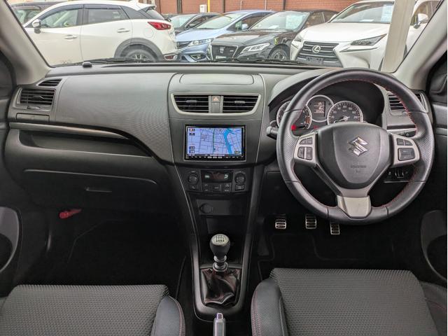 スイフトスポーツ ベースグレード　純正ナビ　ＢＴオーディオ　フルセグＴＶ　ＥＴＣ　オートライト　ＨＩＤヘッドライト　フロントフォグランプ　純正１７インチＡＷ　クルーズコントロール　プッシュスタート　スマートキー　ウィンカーミラー（7枚目）