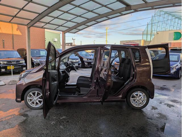 ムーヴ カスタム　Ｘ　ＳＡ　純正ＣＤデッキ　ＡＵＸ接続可　オートライト　ＬＥＤヘッドライト　フロントフォグランプ　衝突軽減ブレーキ　アイドリングストップ　純正１４インチＡＷ　プッシュスタート　ベンチシート　ウィンカーミラー（48枚目）