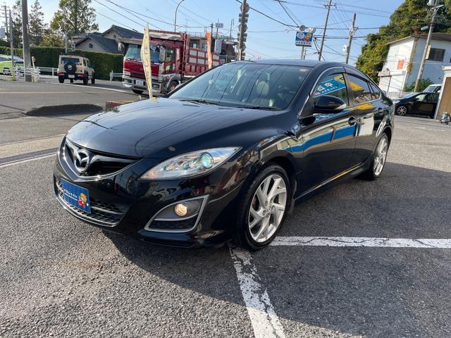 アテンザスポーツ 25Z 6MT 柿本改マフラー装備 HDDナビゲーション フルセグ DVD再生 バックカメラ ETC HIDヘッドライト ミラーウィンカー 運転席パワーシート クリアランスソナー 18インチアルミホイール(9枚目)