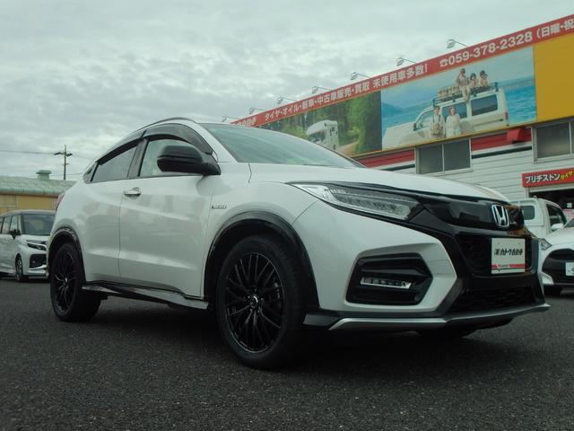 ヴェゼル ハイブリッド　モデューロＸ・ホンダセンシング　ホンダ純正ナビ　ＥＴＣ　前後ドライブレコーダー　クルーズコントロール　ホンダセンシング　運転席＆助手席シートヒーター　バックモニター　禁煙車　ワンオーナー　ＬＥＤヘッド＆フォグライト　オートライト（6枚目）