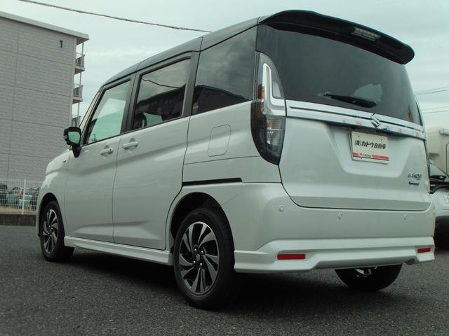 ソリオバンディット ハイブリッドMV 登録済未使用車 9インチメモリーナビ 全方位モニター 両側電動スライドドア 前席シートヒーター セーフティサポート クリアランスソナー スリムサーキュレーター LEDヘッドライト オートライト(8枚目)