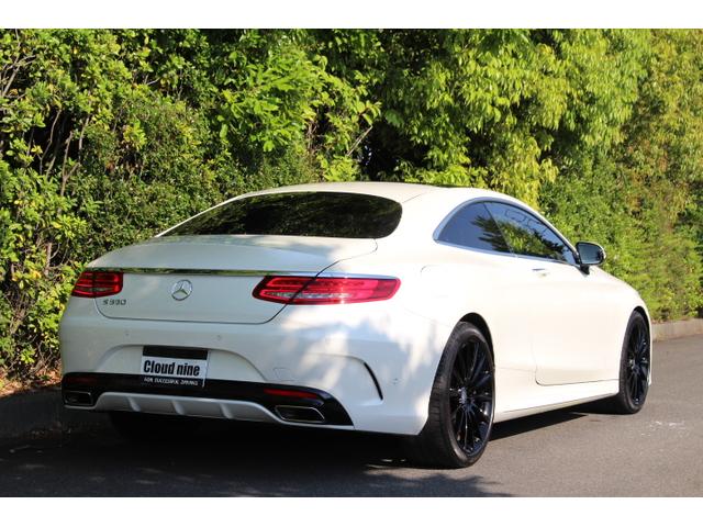 S550 クーペ AMGライン ワンオーナー 可変バルブマフラー付き パナメリカーナグリル 純正アルミブラック塗装 キャリパー塗装ポルシェ純正車体色アシッドグリーン(AMGステッカー入り) スペーサー グリル塗装 地デジ走行中視聴可(9枚目)