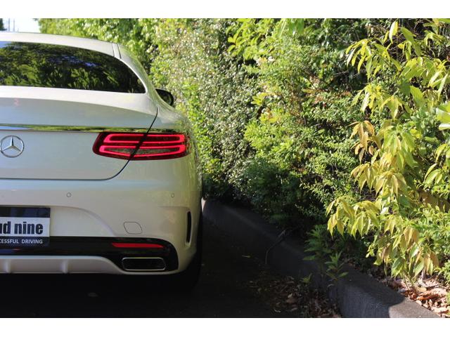 S550 クーペ AMGライン ワンオーナー 可変バルブマフラー付き パナメリカーナグリル 純正アルミブラック塗装 キャリパー塗装ポルシェ純正車体色アシッドグリーン(AMGステッカー入り) スペーサー グリル塗装 地デジ走行中視聴可(34枚目)