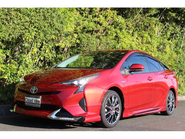 プリウス Sツーリングセレクション 当社買取直売車輛 E-Four 4WD 社外フルエアロ Panasonic10インチナビ ネット動画視聴 Bluetooth バックカメラ ETC 17インチ社外AW シートヒーター(4枚目)