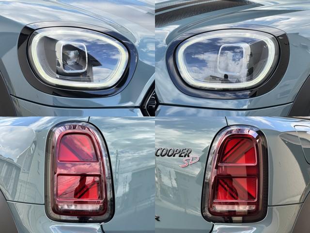 MINI クーパーSD クロスオーバー オール4 ルーフレール シートヒーター リアビューカメラ 純正ナビ パワーバックドア ブラウンレザーシート スマートキー ETC LEDヘッドライト 純正18インチアルミホイール ルーフレール(8枚目)