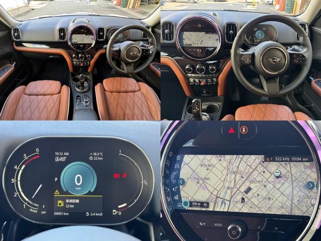 MINI クーパーSD クロスオーバー オール4 ルーフレール シートヒーター リアビューカメラ 純正ナビ パワーバックドア ブラウンレザーシート スマートキー ETC LEDヘッドライト 純正18インチアルミホイール ルーフレール(14枚目)