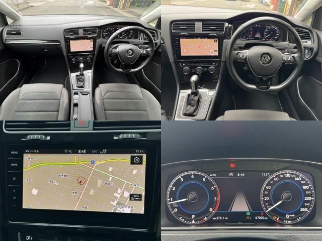 ゴルフ ＴＳＩ　ハイライン　テックエディション　フロントアシスト　ＬＥＤヘッドライト　ブラインドスポットモニター　レーダークルーズコントロール　レーンキープアシスト　純正メーカーナビ　フルセグＴＶ　ＥＴＣ２．０　パドルシフト　純正１７インチＡＷ（11枚目）