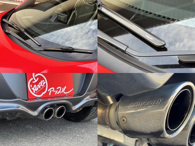 S660 α HKSフラッシュエディター ハイオク仕様 無限フルエアロ・リアウィング・マフラー 社外ハードトップ シルクブレイズブルーミラー 運転席レカロシート 助手席シートヒーター 純正アルミホイール(35枚目)