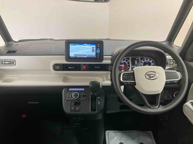 ムーヴキャンバス ストライプスＧ／ナビ／バックモニター／両側パワースライドドア　ナビ　バックモニター　ドライブレコーダー　オートエアコン　インパネシフト　電動パーキングブレーキ　キーフリー　両側パワースライドドア　スライドドアイージークローザー　ホッとカップホルダー（4枚目）