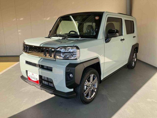 タフト Ｇ　ダーククロムベンチャー／ナビ／バックモニター／ドラレコ　ナビ　バックモニター　ドライブレコーダー　オートエアコン　インパネシフト　電動パーキングブレーキ　シートヒーター　スマートアシスト　ダークシルバー加飾　ダーククロムパーツ　スカイフィールトップ（2枚目）