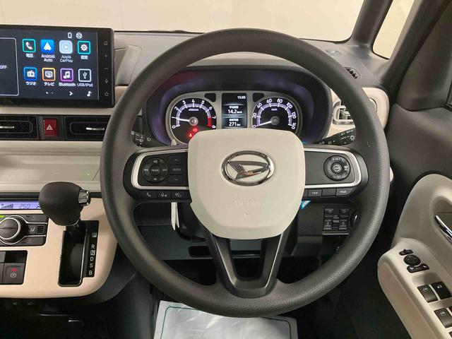 ムーヴキャンバス ストライプスＧターボ／ディスプレイオーディオ　ターボ車・９インチディスプレイオーディオ・パノラマモニター・両側電動スライドドア・シートヒーター左右・アダプティブクルーズコントロール装備・スマートアシスト搭載（11枚目）