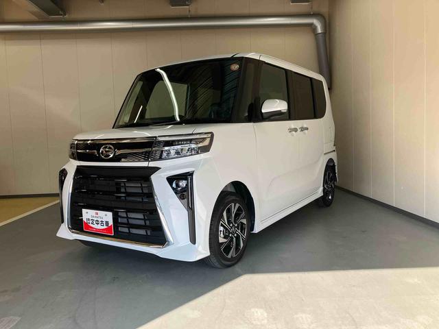 タント カスタムＸ／ディスプレイオーディオ／バックモニター　ディスプレイオーディオ　バックモニター　プッシュボタンスタート　キーフリー　インパネシフト　電動パーキングブレーキ　オートエアコン　シートヒーター　両側パワースライドドア　イージークローザー（2枚目）