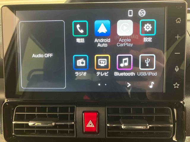 タント カスタムＸ／ディスプレイオーディオ／バックモニター　ディスプレイオーディオ　バックモニター　プッシュボタンスタート　キーフリー　インパネシフト　電動パーキングブレーキ　オートエアコン　シートヒーター　両側パワースライドドア　イージークローザー（9枚目）