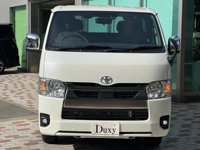 ハイエースバン ロングスーパーGLダークプライムS 4WD デジタルインナーミラー OP15インチAW 寒冷地仕様 両側パワースライドドア 専用ショックアブソーバー ハーフレザーシート LEDヘッド LEDフォグ スカッフプレート AC100V(66枚目)