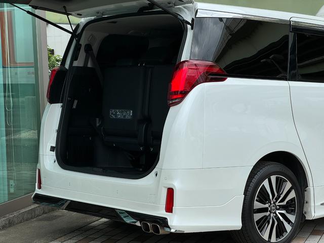 アルファード モデリスタエアロ ツインムーンルーフ ディスプレイオーディオ バックカメラ デジタルインナーミラー 3眼LEDヘッド ETC BSM 12型後席ディスプレイ トヨタセーフティセンス スペアタイヤ(70枚目)