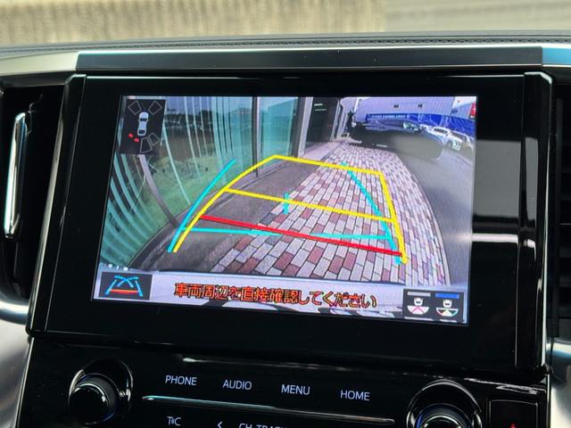 アルファード 2.5S Cパッケージ TRDエアロセット ツインムーンルーフ デジタルインナーミラー 純正9インチディスプレイ ナビキット バックカメラ 12型後席ディスプレイ スペアタイヤ 3眼LEDヘッドライト BSM ETC2.0(13枚目)