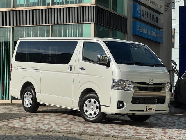 ハイエースバン ロングスーパーＧＬダークプライムＳ　デジタルインナーミラー　ディーゼル　両側パワースライドドア　パノマミックビューモニター　ハーフレザーシート　ＬＥＤヘッドランプ　フォグランプ　ＴＳＳ　クリアランスソナー　　ＡＣ１００Ｖ（56枚目）