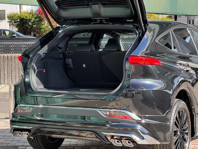 ハリアーハイブリッド Ｚ　レザーパッケージ・ナイトシェード　モデリスタエアロ　調光パノラマルーフ　ＪＢＬ　　寒冷地仕様　デジタルインナーミラー　全周囲カメラ　１２．３インチナビゲーション　ヘッドアップカラーディスプレイ　ナイトシェード専用１９インチＡＷ（76枚目）