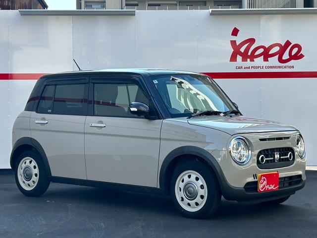 アルトラパンＬＣ Ｘ　アップル１年保証付　ワンオーナー　禁煙車　シートヒーター　純正８インチナビ　フルセグＴＶ　全方位カメラ　ＥＴＣ　ブラウンルーフ　ＬＥＤヘッドライト　スマートキー　車検Ｒ９年９月まで　ハーフレザー（3枚目）