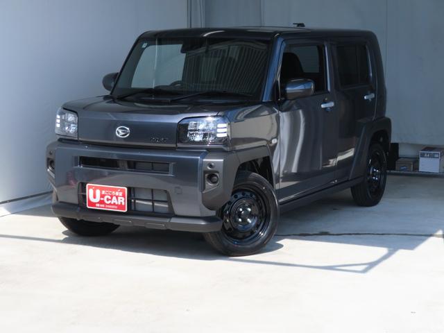 タフト X 届出済未使用車 バックカメラ キーフリー 1年間無料保証 展示車 電動ミラー BTオーディオ ハイビームアシスト デュアルエアバッグ 安全ボディ 記録簿 フルセグテレビ LEDヘッドライト ガラスルーフ 電動パーキングブレーキ コーナーセンサー HDMI接続(2枚目)